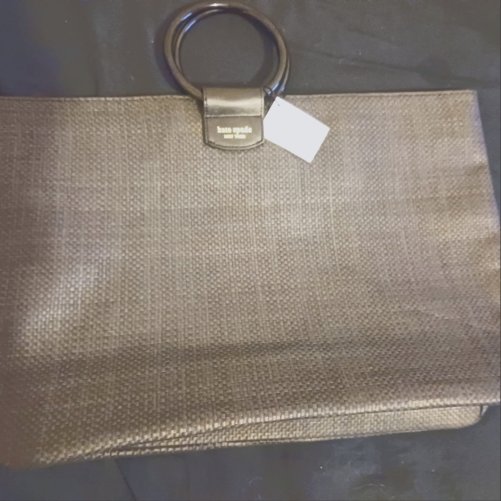 Kate Spade Black Woven tote bag BRAND NEW